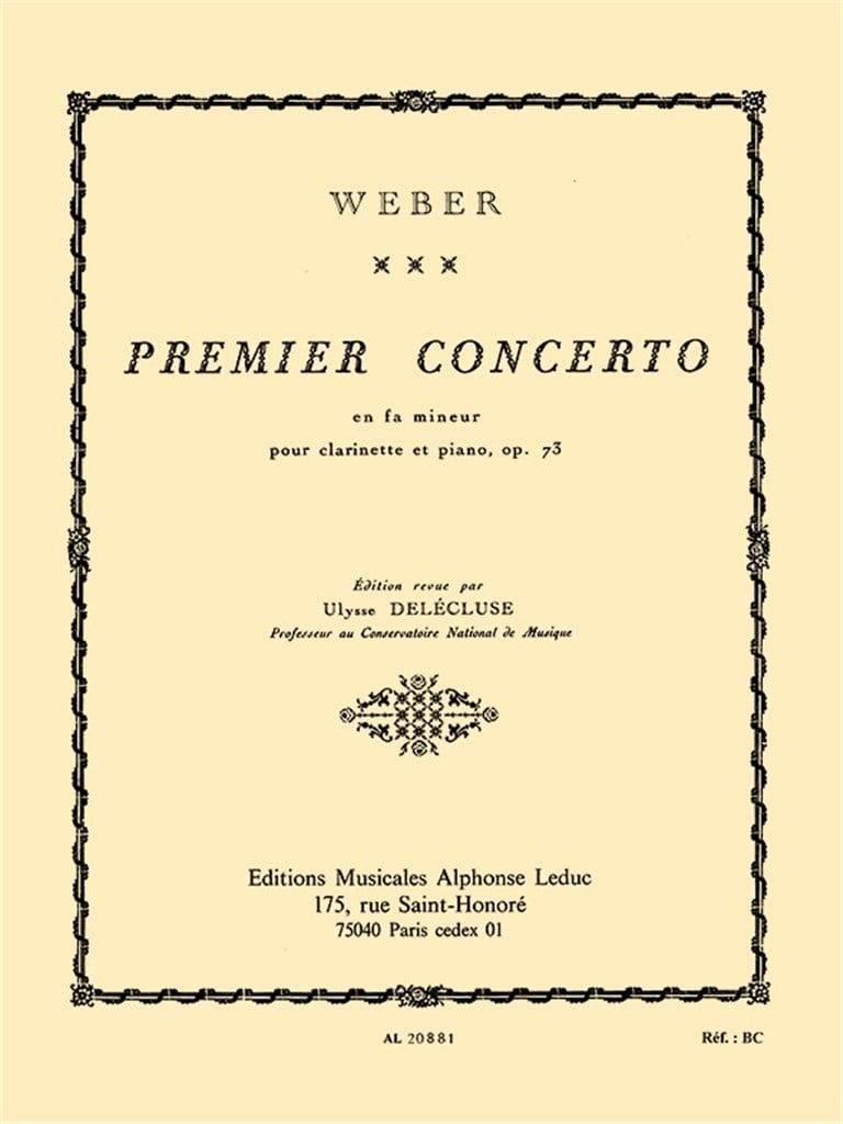 Concerto En Fa Mineur Op73 N01